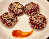 A picture of step 4 of Beetroot Tikki or Patties with Sesame Seeds.