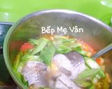 Hình bước làm 4 của món Canh chua cá lóc đồng nấu bông điên điển