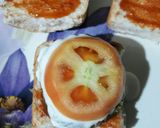 A picture of step 20 of Tikki Pav Burger.