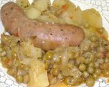 Foto del paso 8 de la receta: Chorizos a la sidra con papas y arvejas