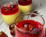 صورة لخطوة 6 من وصفة حلوى الكاستر مع الجيلي والفواكه 🍇🍓