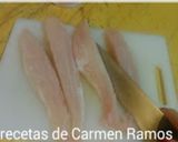 Foto del paso 1 de la receta: Rollitos de panga rellenos de langostinos