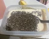 Foto langkah ke 2 dari resep Choco Banana Chia Pudding 🍌🍫.