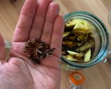 A picture of step 3 of Tepache experiment - fermented pineapple drink.