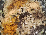 Langostinos al curry con coliarroz