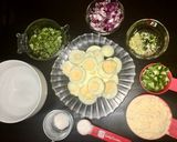 A picture of step 1 of Egg bhajia.