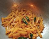 A picture of step 2 of Leek Sabji.