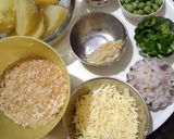 A picture of step 1 of Cheese pavbhaji cutlets.