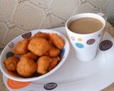A picture of step 4 of Bean cake (kosai).