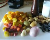 Foto del paso 1 de la receta: Crema de calabaza y zanahorias