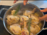 Pollo con setas