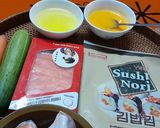 Hình bước làm 1 của món Sushi chiên giòn