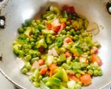 A picture of step 2 of BUTTER Garlic VEGETABLE FRIED Rice.