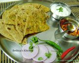 A picture of step 6 of Paneer Paratha.