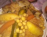 صورة لخطوة 6 من وصفة بربوشة كسكس بالخضار ودجاج بنين 😋