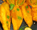 A picture of step 8 of Jodhpuri Mirchi Vada.