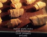Gambar langkah 6 resipi Paf Epal Gulung (Apple Blankets).