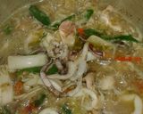 Foto langkah ke 3 dari resep Tumis cumi basah cabe ijo mix teri medan supper hot'z.