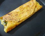A picture of step 10 of Moong dal chilla.