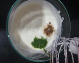 A picture of step 1 of Smoked Masala chaas.