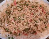 A picture of step 11 of Singaporean Rice😍.