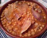 Foto del paso 4 de la receta: Garbanzos guisados con oreja y careta de cerdo