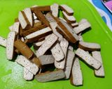 青椒肉絲炒豆干的食譜步驟1照片