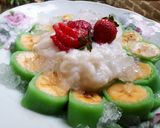 Foto langkah ke 3 dari resep Es Pisang Ijo Enak Versi Dadar.