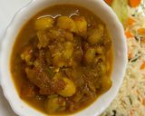 A picture of step 4 of Zero oil chole chawal.