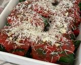 Foto del passaggio 5 della ricetta Involtini di bietole e riso alla parmigiana