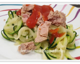 Foto del paso 3 de la receta: Espaguetis de calabacín con atún