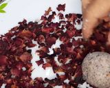A picture of step 8 of Rose petal pinni.