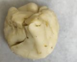 A picture of step 10 of Kachori with aloo sabji.