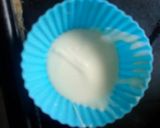 A picture of step 2 of Tricolor fruit custard tricolor chocolate bowl.