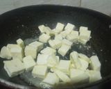 A picture of step 1 of Nawabi Paneer.