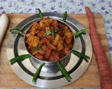 A picture of step 5 of Carrot and radish green chilli pickle.