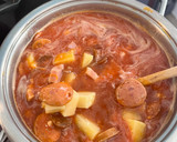 Pásztortarhonya kolbásszal és szalonnával recept fázis 4 fotója