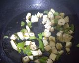 A picture of step 4 of Green Pulao (Jain).