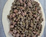 A picture of step 6 of Fava Bean and Sausage Empanada.