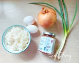 A picture of step 1 of Spicy Squid XO Sauce Fried Rice.