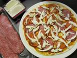 Tortilla Pizza bước làm 2 hình