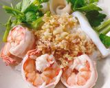 รูปขั้นตอนการทำที่ 4 ของ ข้าวต้มกุ้งหมึก_ฉบับง่ายๆ / Seafoods porridge 🥣