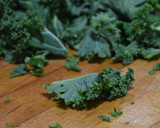 Foto del paso 1 de la receta: Cena ligera de pasta de arroz con kale y portobello