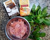A picture of step 1 of Panaeng Curry with Pork.
