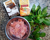 A picture of step 1 of Panaeng Curry with Pork.