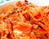 Hình bước làm 3 của món Kim chi cải thảo