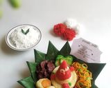 Foto langkah ke 5 dari resep Tumpeng Getuk karakter.