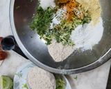 A picture of step 1 of Sizzling Cabbage Muthiya.