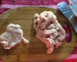 Foto del paso 1 de la receta: Pollo salteado con coliflor 🐥🤤