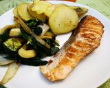 Foto del paso 4 de la receta: Salmón con patatas al horno